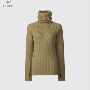 Uniqlo U 3D Knit Merino Blend Turtleneck Sweater